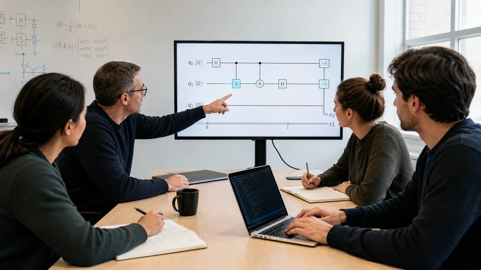 Illustrative quantum-computing workshop for institutional teams